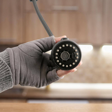 Load image into Gallery viewer, 2-Handle Pull Down Spray Head Bridge Kitchen Faucet