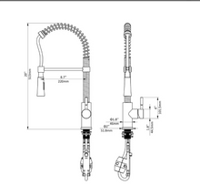 Load image into Gallery viewer, Spring Neck Pull Down Sprayer Kitchen Faucet