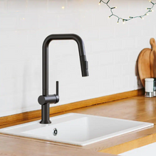 Load image into Gallery viewer, Pull Down Sprayer Kitchen Faucet with High-Arc Spout