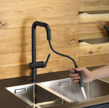 Load image into Gallery viewer, Pull Down Sprayer Kitchen Faucet with High-Arc Spout