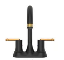 Load image into Gallery viewer, 4 in. Centerset 2-Handle Bathroom Faucet in Matte Black