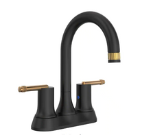 Load image into Gallery viewer, 4 in. Centerset 2-Handle Bathroom Faucet in Matte Black