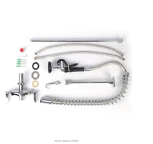 Load image into Gallery viewer, 2-Handle Pull-Down Sprayer Kitchen Faucet in Chrome
