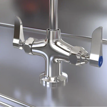 Load image into Gallery viewer, 2-Handle Pull-Down Sprayer Kitchen Faucet in Chrome