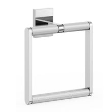 Load image into Gallery viewer, HOMLUX Wall Mounted Towel Ring with Embossing in Chrome
