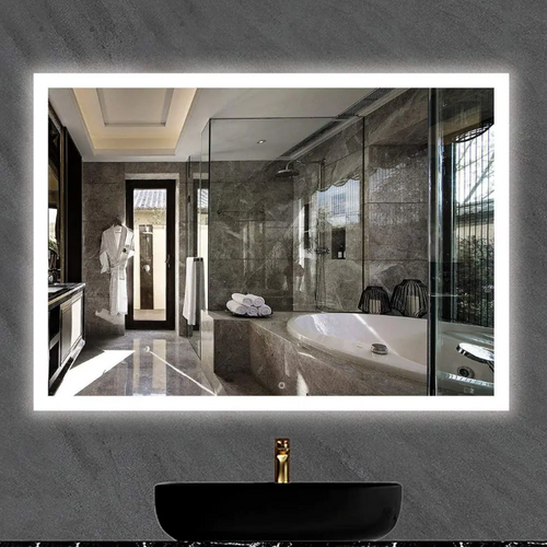 Rectangular Frameless LED Light Mirror – Homlux