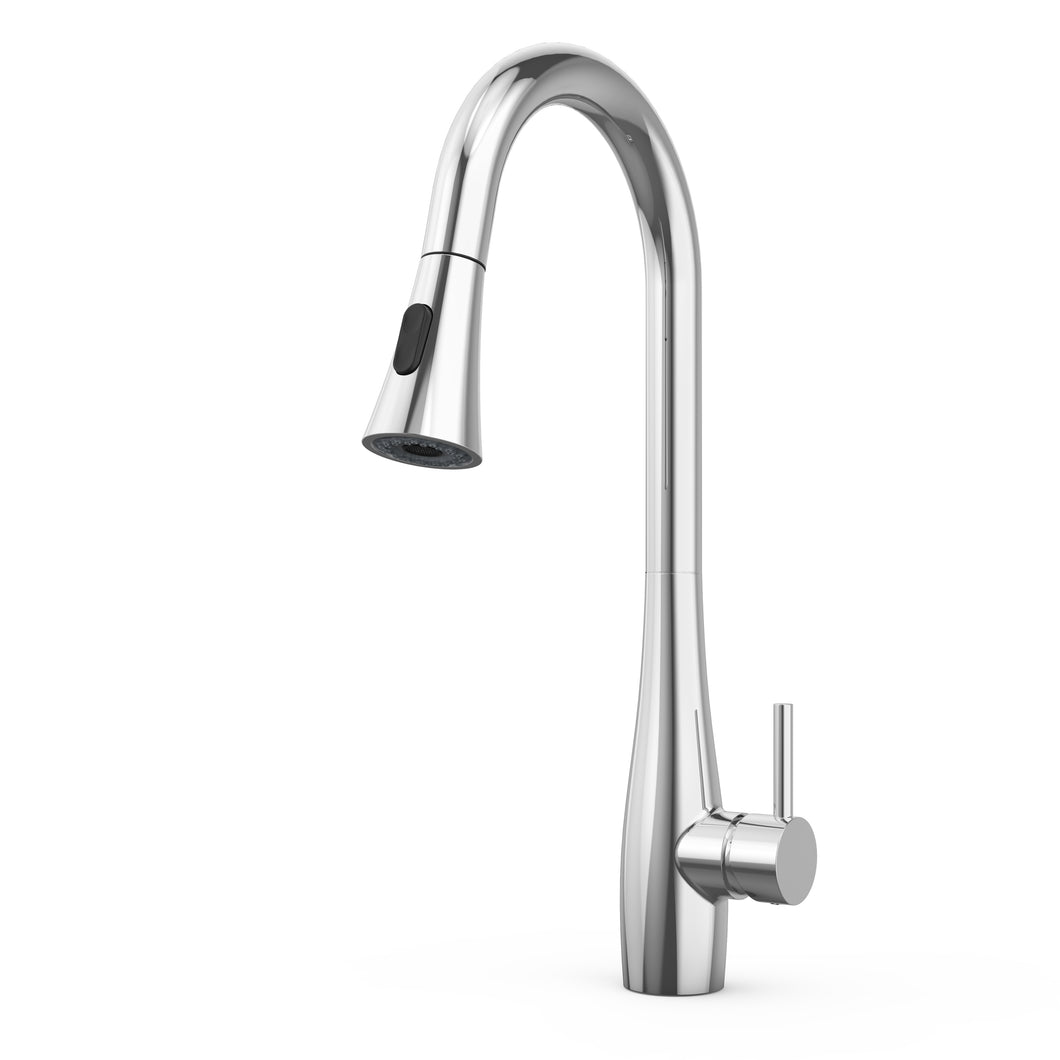 Pull-Down Sprayer Kitchen Faucet with Dual Function in Chrome