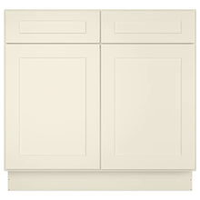 Load image into Gallery viewer, 21&quot;D x 36&quot;W x 34&quot;H Vanity Sink Base Cabinet in Shaker Antique White
