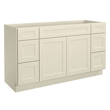 Load image into Gallery viewer, 21&quot;D x 60&quot;W x 34&quot;H Vanity Sink Base Cabinet in Shaker Antique White
