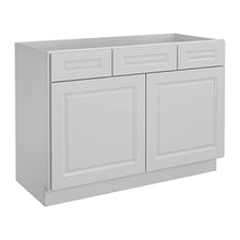 Load image into Gallery viewer, 21&quot;D x 48&quot;W x 34&quot;H Vanity Sink Base Cabinet in Shaker Dove
