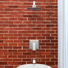 Load image into Gallery viewer, 1-Handle 1-Spray Square 2.5 GPM 8in. Wall Mounted Shower Head
