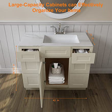 Load image into Gallery viewer, 21&quot;D x 48&quot;W x 34&quot;H Vanity Sink Base Cabinet in Shaker Antique White
