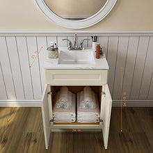 Load image into Gallery viewer, 21&quot;D x 24&quot;W x 34&quot;H Vanity Sink Base Cabinet in Antique White
