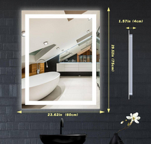 Load image into Gallery viewer, 24 x 30 Rectangular Frameless LEDBathroom Vanity Mirror 1-BT
