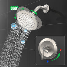 Load image into Gallery viewer, 1-Handle 1-Spray 6 in. Wall Mounted Shower Head
