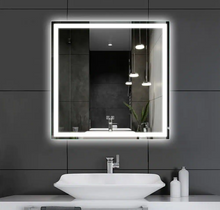 Load image into Gallery viewer, 30 x 30 H Square Frameless LED Anti-Fog Bathroom Vanity Mirror 2-BT
