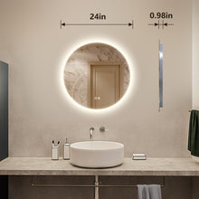 Load image into Gallery viewer, HomLux Round A bathroom mirror -MA04R24TD-OL
