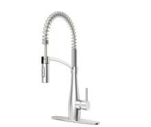 Load image into Gallery viewer, Spring Neck Pull Down Sprayer Kitchen Faucet
