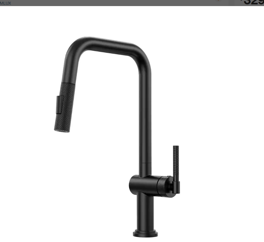Pull Down Sprayer Kitchen Faucet with High-Arc Spout