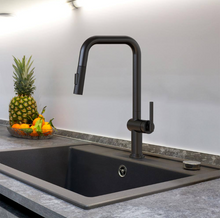 Load image into Gallery viewer, Pull Down Sprayer Kitchen Faucet with High-Arc Spout
