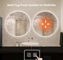 Load image into Gallery viewer, 36 x 36 Round Frameless LED Bathroom Vanity Mirror 2-BT
