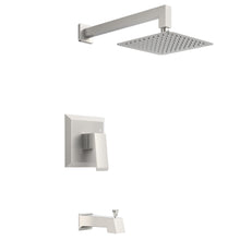 Load image into Gallery viewer, 1-Handle 1-Spray Square 2.5 GPM 8in. Wall Mounted Shower Head
